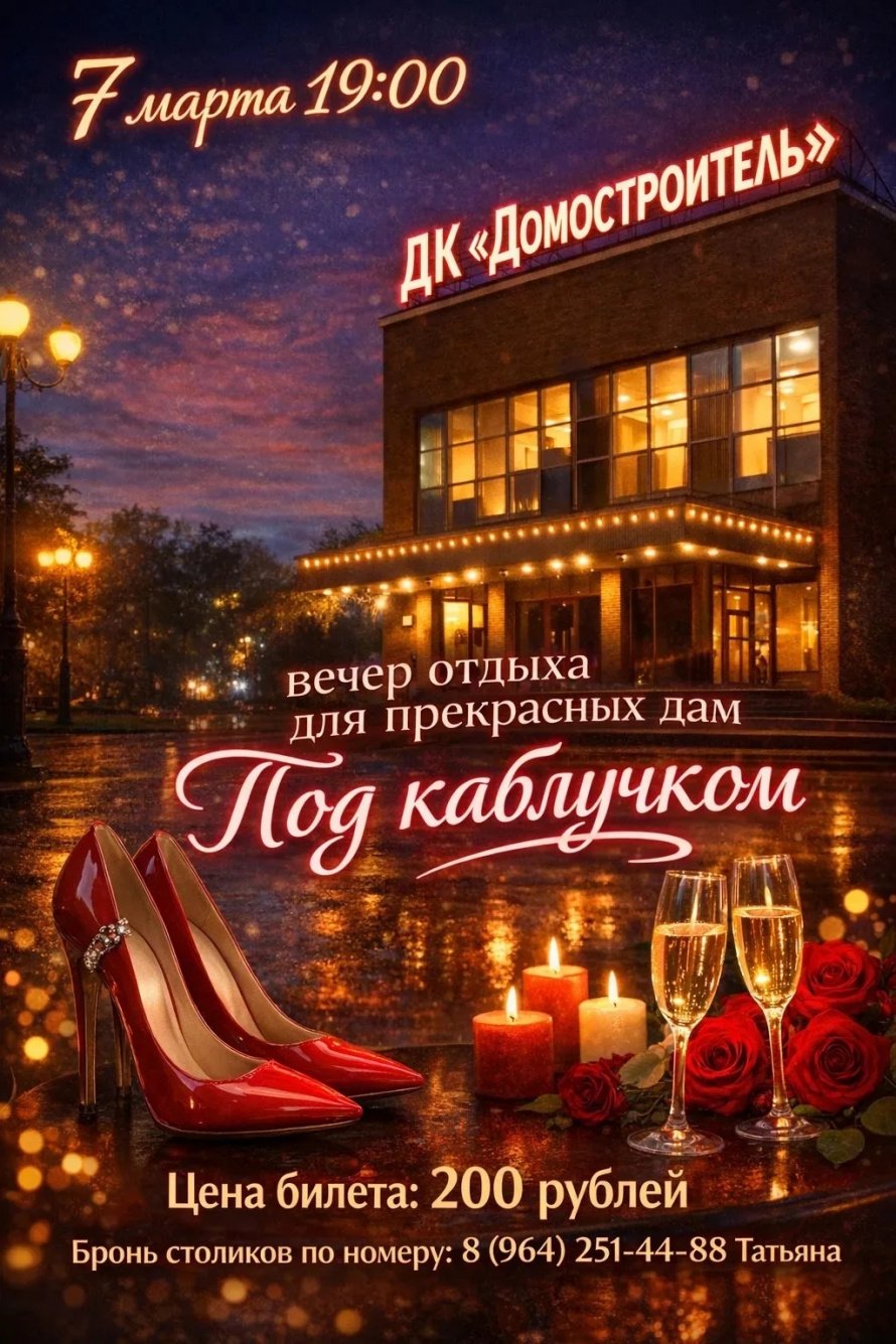Вечер отдыха для взрослых